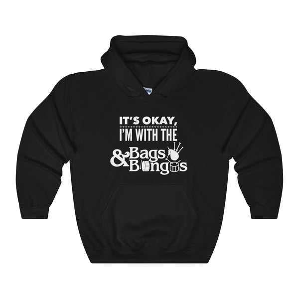 It's OK I'm with the Bags and Bongos | Unisex Heavy Blend Hooded Sweatshirt